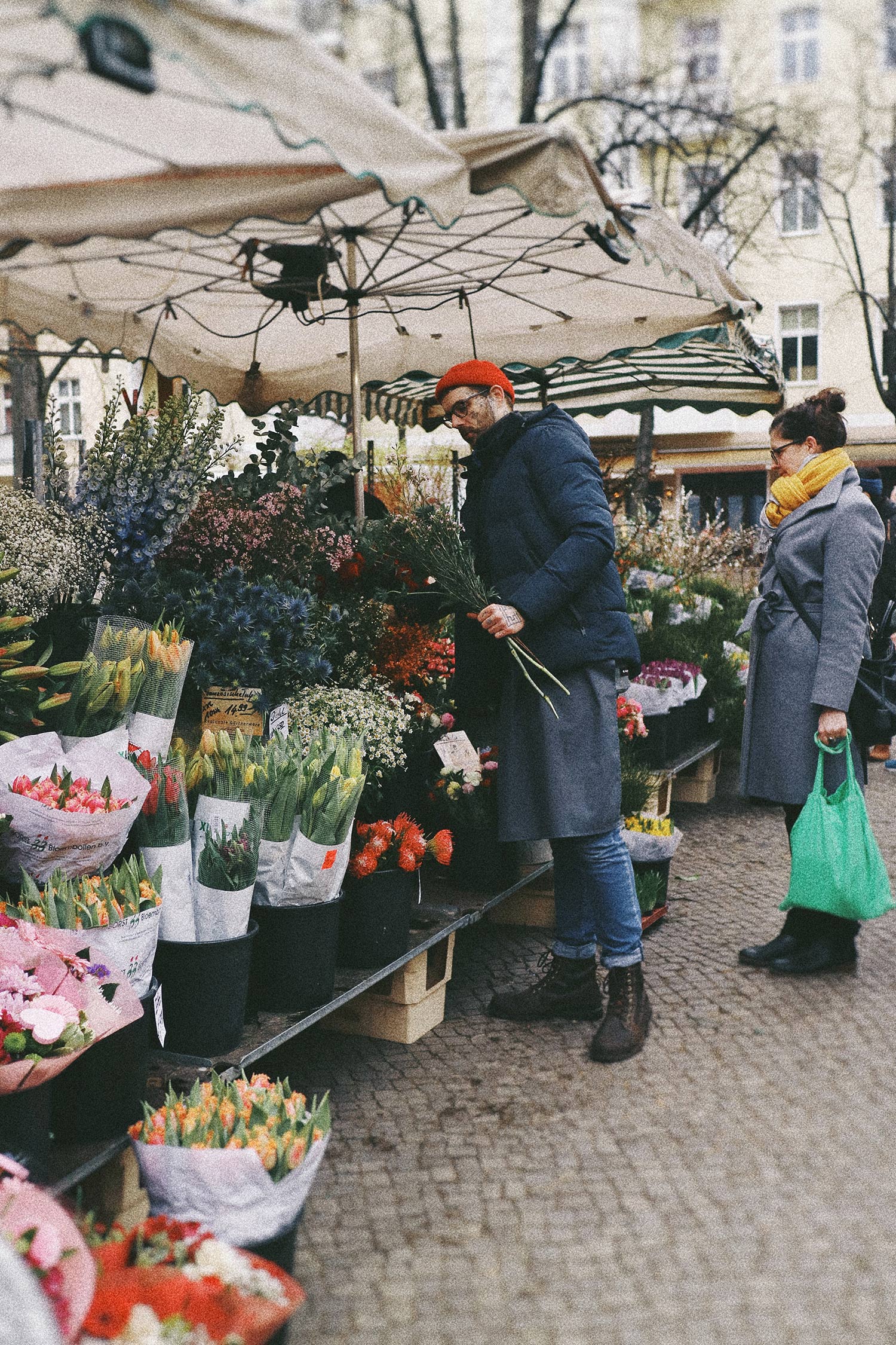 man standing my graffiti